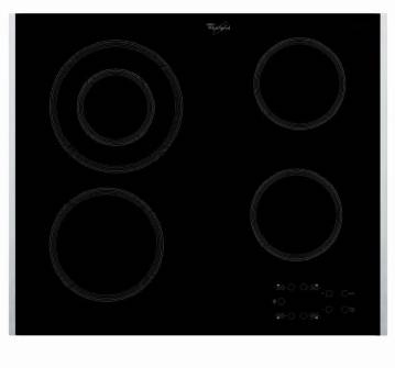 Whirlpool AKT813LX hob Black Built-in Zone induction hob 4 zone(s)