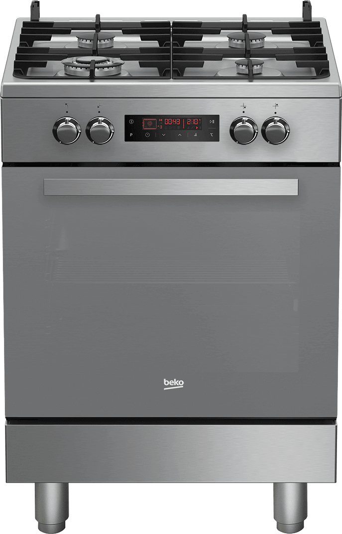 Beko FSR61410GXDF Freestanding cooker Electric Gas Stainless steel – image 1