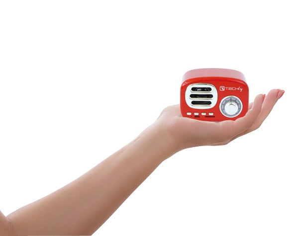 Techly ICASBL12RED portable/party speaker Red, Silver – image 3
