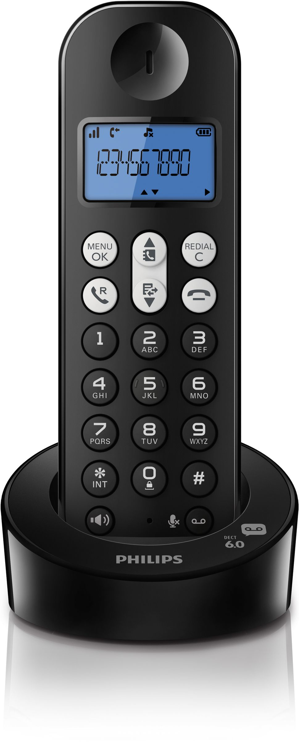Philips D1261B/BR telephone DECT telephone Caller ID Black – image 2