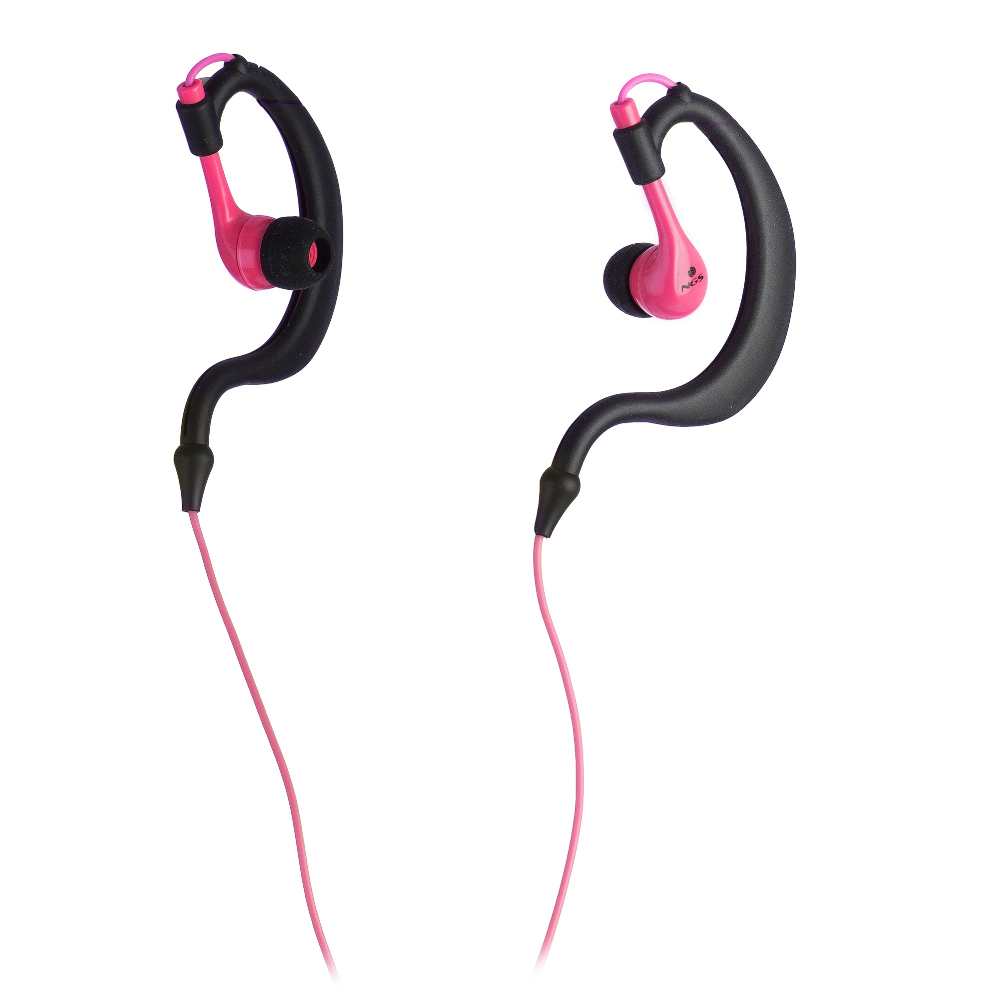 NGS Triton Headphones Wired Ear-hook Sports Black, Pink – image 2