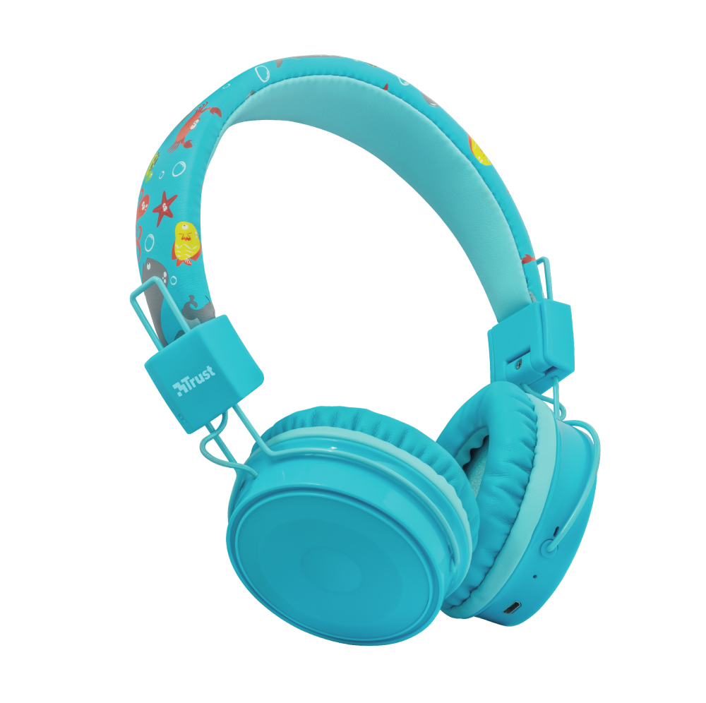 Trust 23607 headphones/headset Wireless Head-band Music Micro-USB Bluetooth Blue – image 8