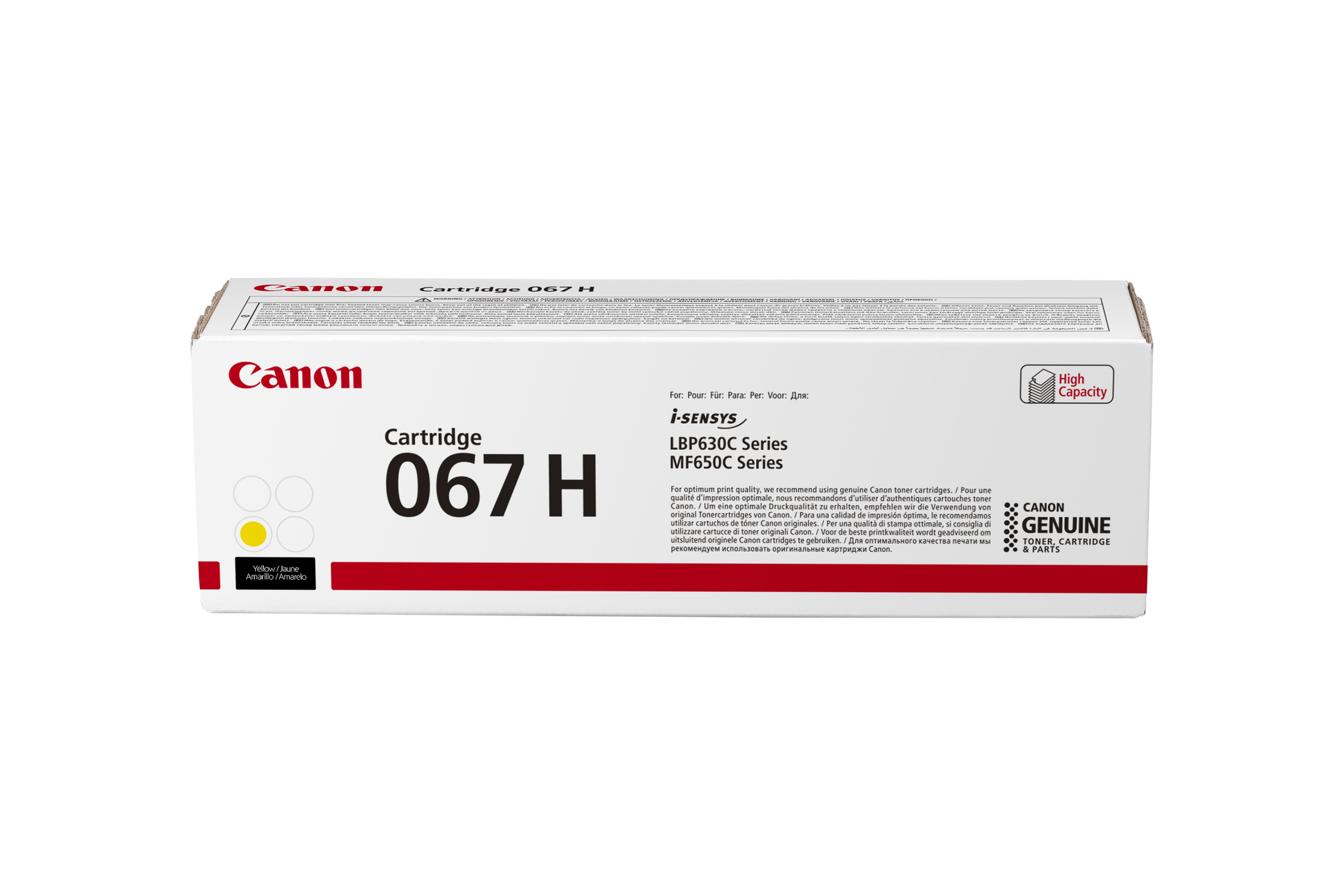Canon 067H Sarı Toner Kartuşu (2350 Sayfa)