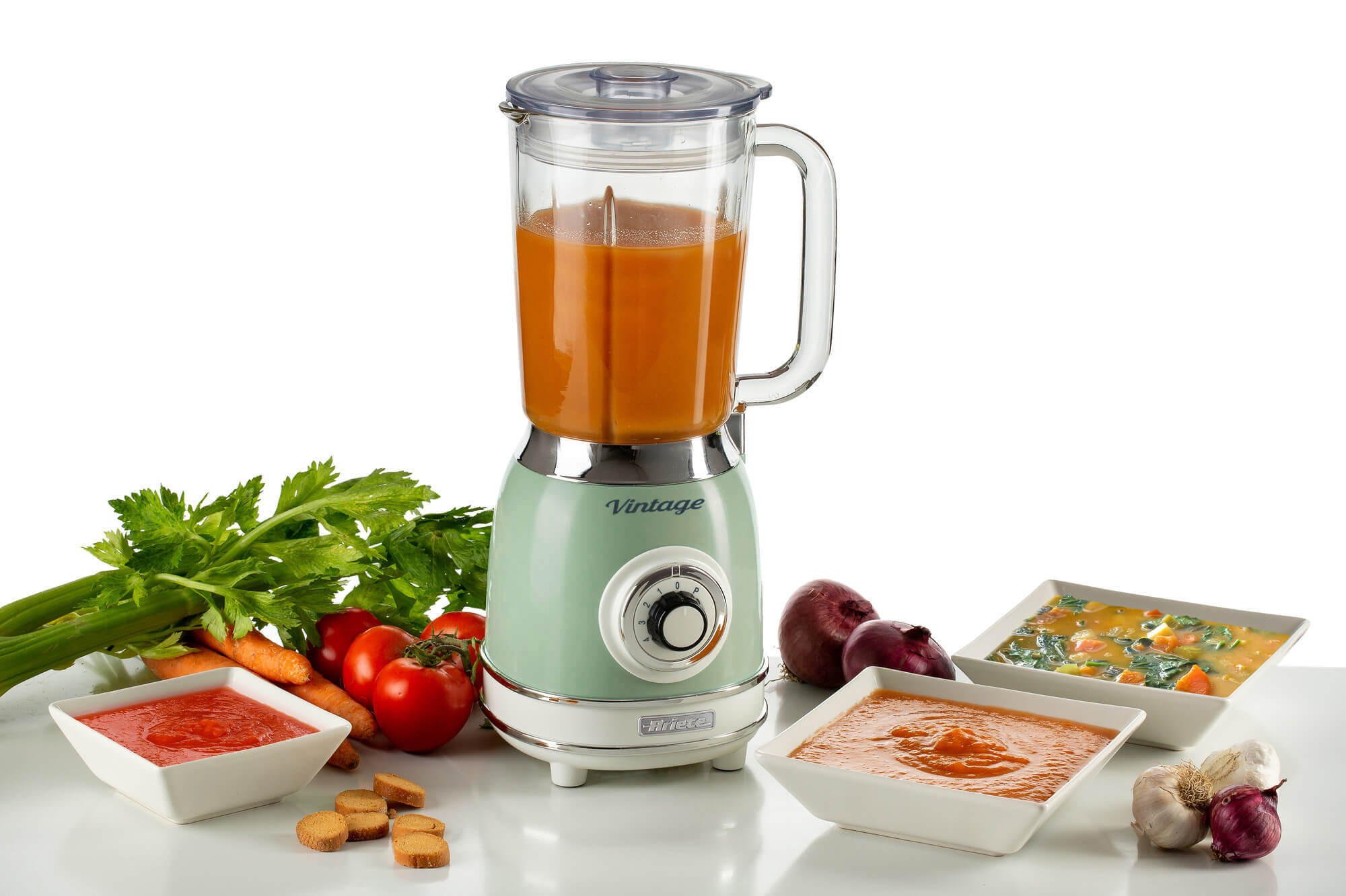 Ariete 583, Vintage Blender with 1.5 Liter glass cup, 4 Stainless Steel Blades, 4 Speeds + Pulse, 1000 Watt, Green – image 8