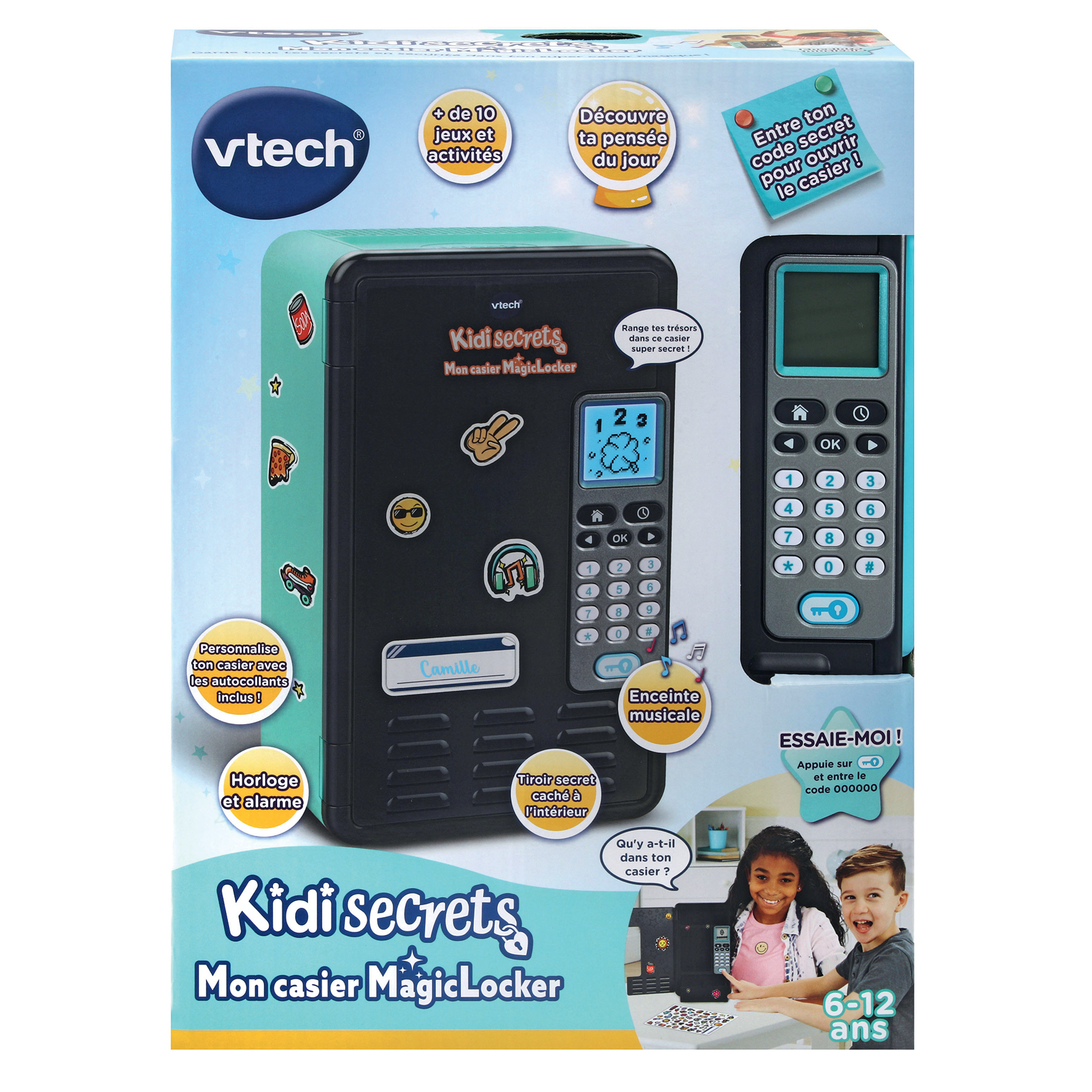 Resim VTech 80-554105 Mavi Plastik Kilitli Dolap 6-12 Yaş Erkek/Kız Çocuk