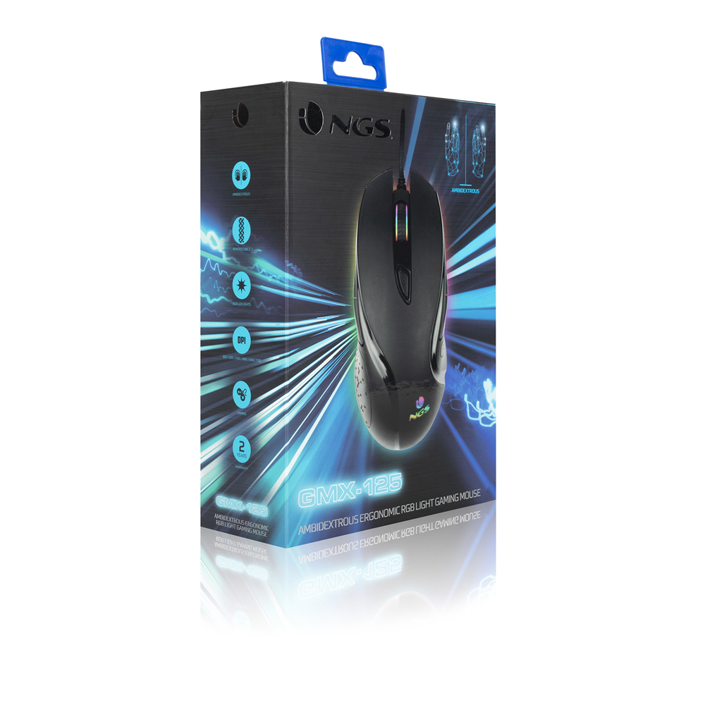 NGS GMX-125 mouse Gaming Ambidextrous USB Type-A Optical 7200 DPI – image 5