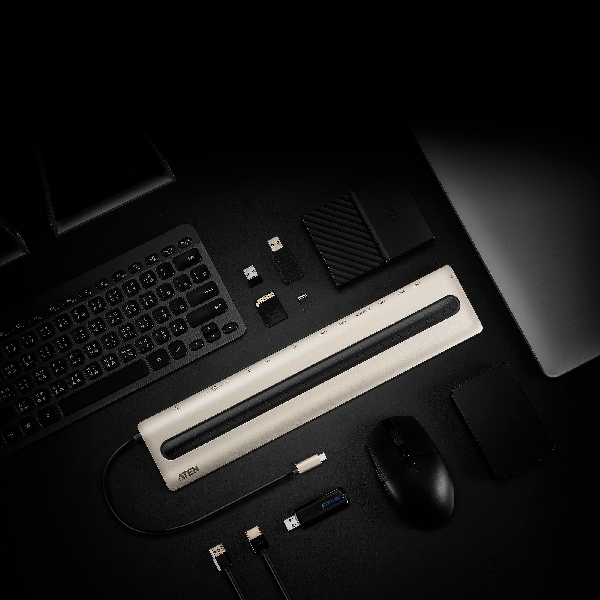 ATEN USB-C Multiport Dock with Power Pass-Through – image 5