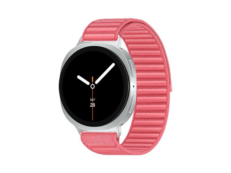 Samsung Galaxy Watch 8, Bluetooth, 44mm, Sport Band, White, S/M + Fabric Band, Red, M/L