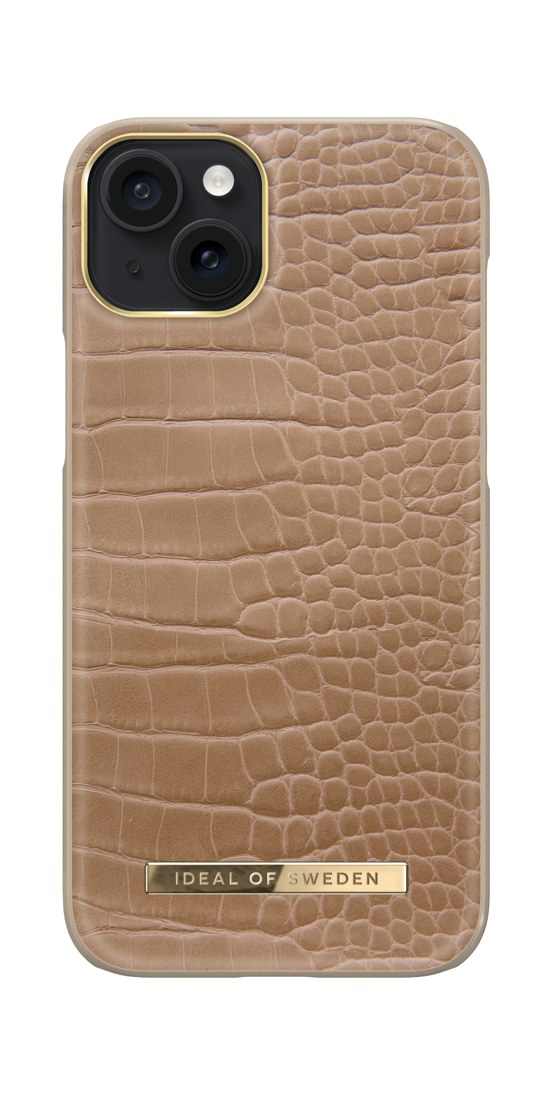 iDeal of Sweden Atelier Case iPhone 15 Plus Camel Croco