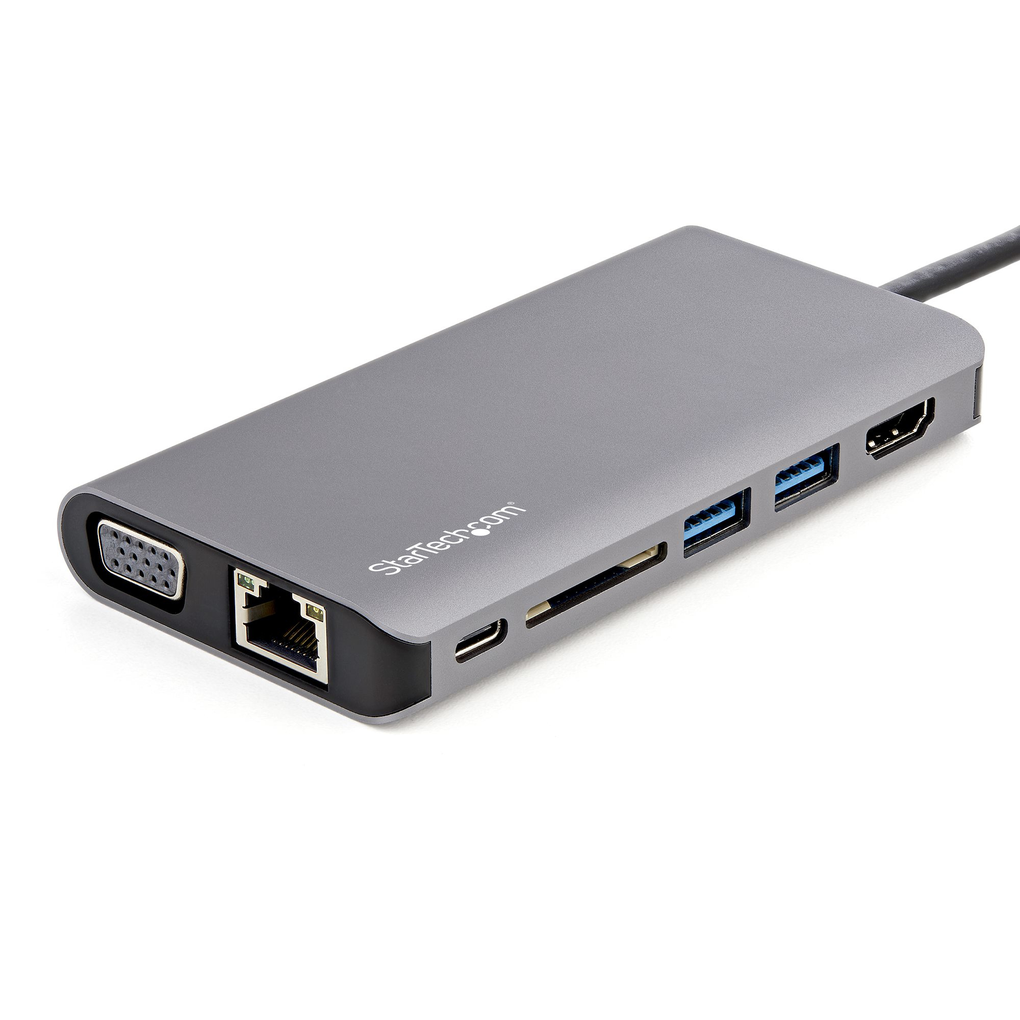 StarTech.com USB C Multiport Adapter - USB-C Mini Travel Dock w/ 4K HDMI or 1080p VGA - 3x USB 3.0 Hub, SD, GbE, Audio – image 2