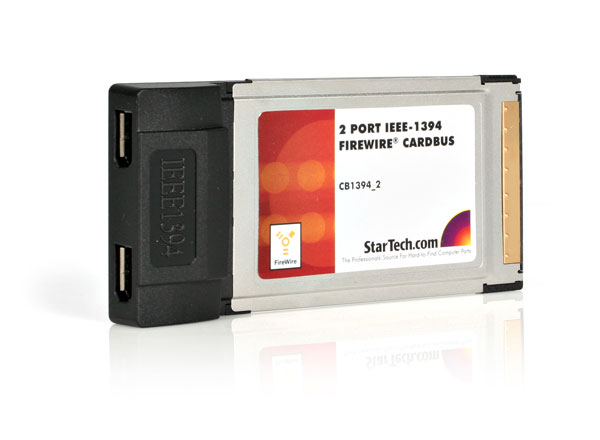 StarTech.com 2 Port IEEE-1394 FireWire CardBus Adapter with Digital Video Editing Kit – image 1