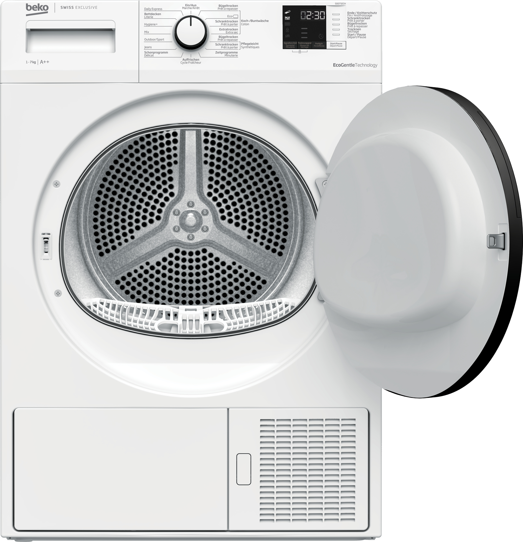 Beko 500732CH washer dryer Freestanding Front-load White – image 3