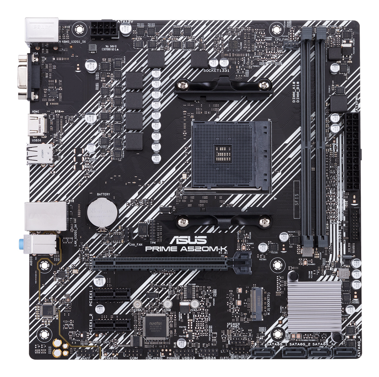 Tarjeta Madre Asus Prime A520M K Socket Am4 2X Ddr4 2133/3200/4600(O.C) Mhz Hdmi Vga M.2 Usb 2.0/3.2 Micro Atx - PRIME A520M-K Tarjeta Madre Asus Prime A520M K Socket Am4 2X Ddr4 2133/3200/4600(O.C) Mhz Hdmi Vga M.2 Usb 2.0/3.2 Micro Atx - PRIME A520M-K
