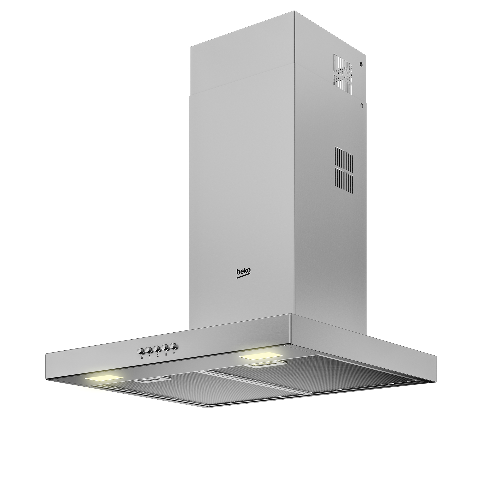Beko BHCB61622BXH cooker hood Wall-mounted Stainless steel 613 m³/h – image 2