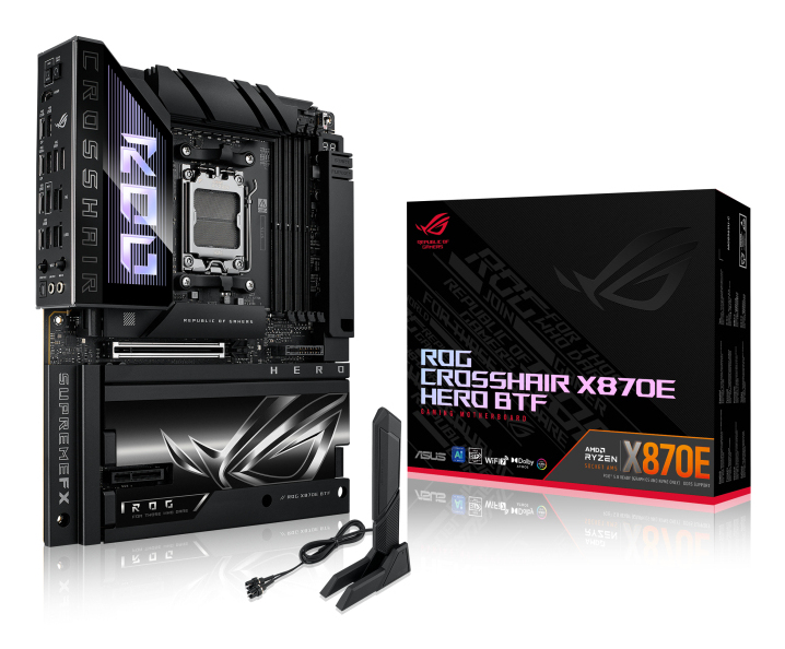 ASUS ROG CROSSHAIR X870E HERO BTF         (AMD,AM5,DDR5,ATX)