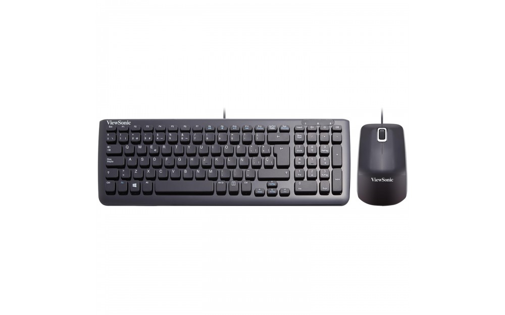Viewsonic VMP10B_KM1ES05 keyboard Mouse included Home USB QWERTY Spanish Black
