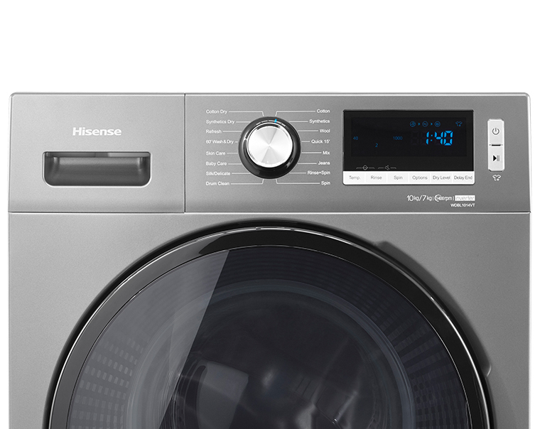 Hisense WDBL1014VT washer dryer Freestanding Front-load Titanium – image 6
