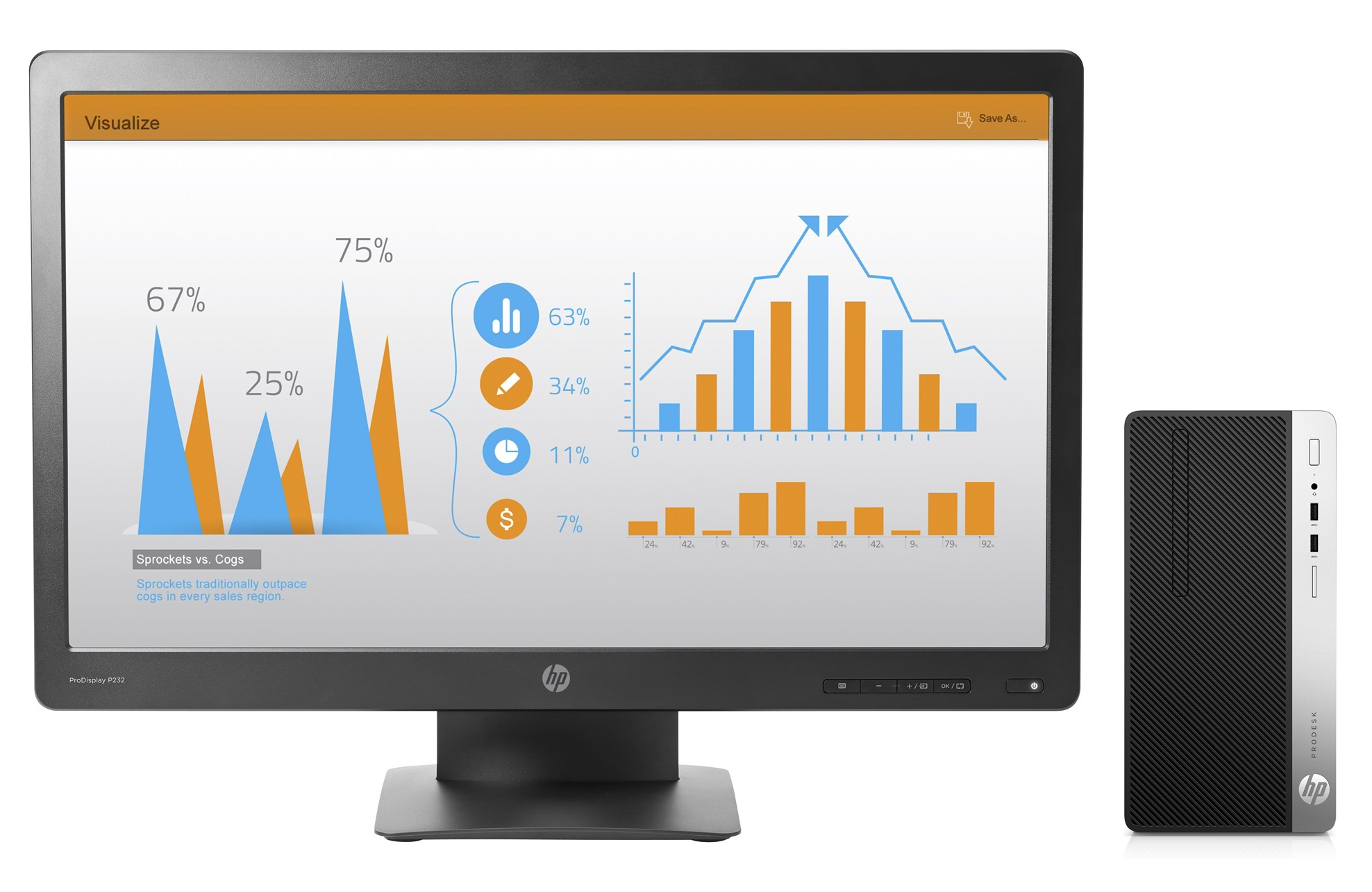 HP 400 G4 MT + ProDisplay P232