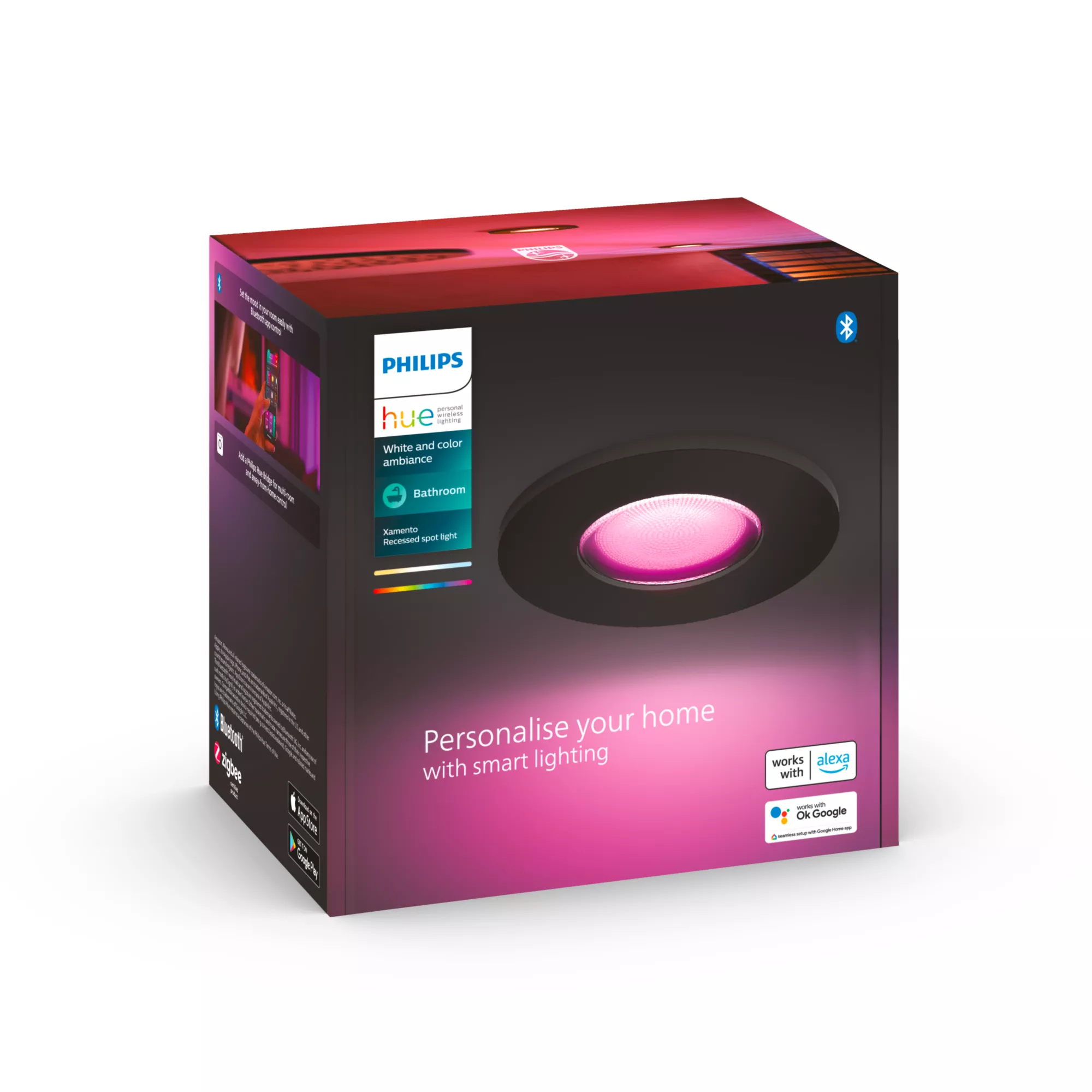 Philips by Signify Philips Hue White and colour ambience Xamento recessed spotlight – image 4