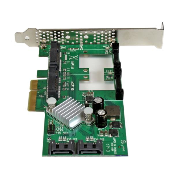 StarTech.com 2-Port PCI Express 2.0 SATA III 6Gbps RAID Controller Card with 2 mSATA Slots and HyperDuo SSD Tiering – image 4