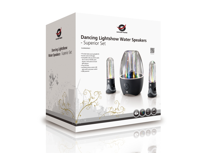 Conceptronic Dancing Lightshow Water Speakers – Superior Set – image 5