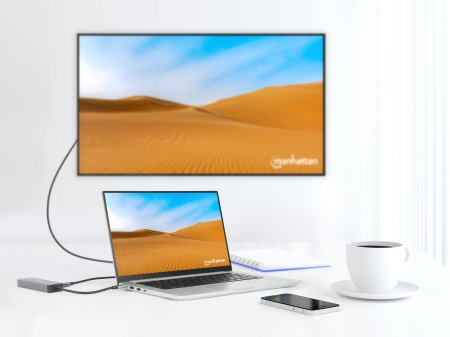 Manhattan USB-C Dock/Hub with Card Reader, Ports (x5): Ethernet, HDMI, USB-A (x2) and USB-C, With Power Delivery (87W) to USB-C Port (Note add USB-C wall charge – image 5