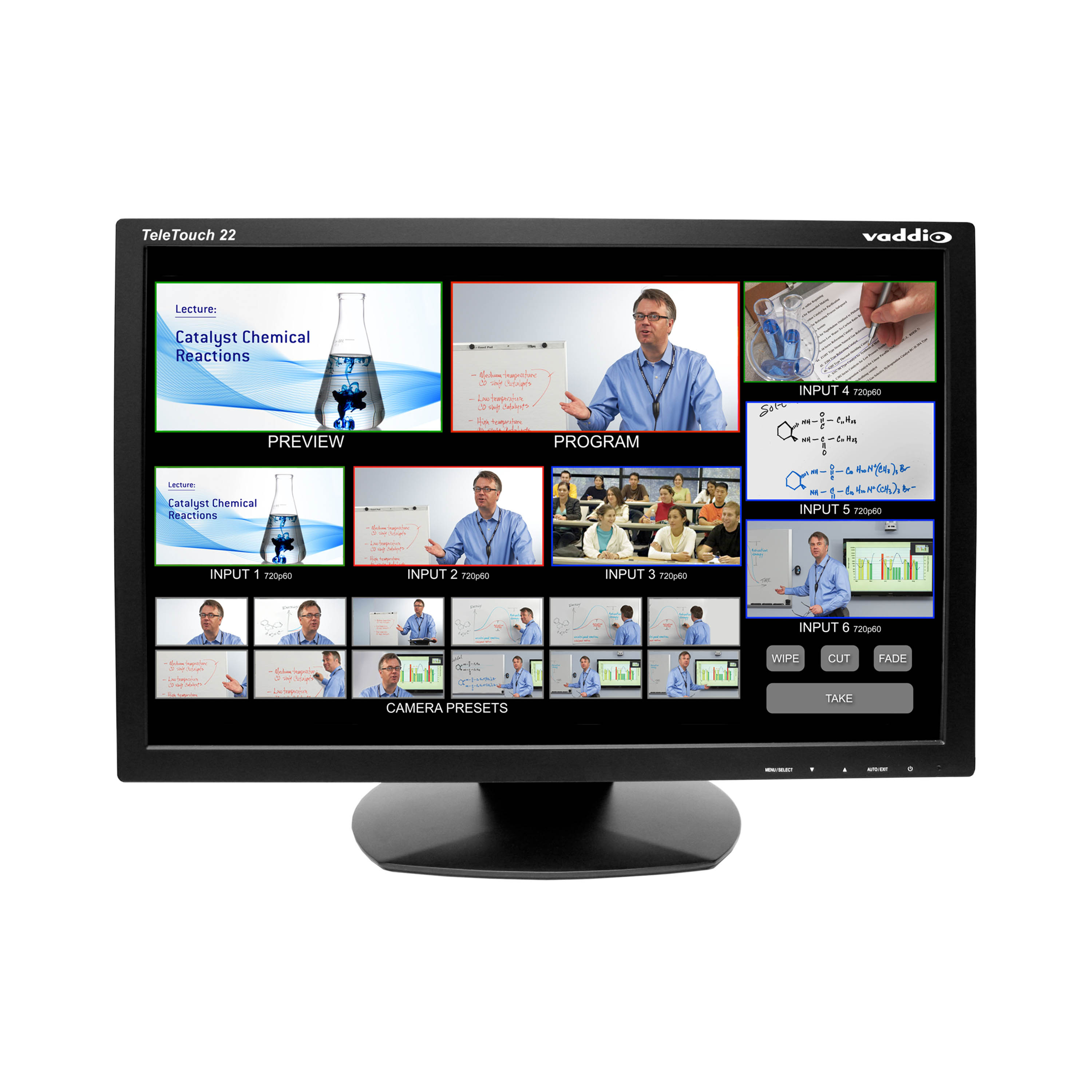 Vaddio TeleTouch 22 Inch HD Touch-Screen LCD Monitor with Base image 2