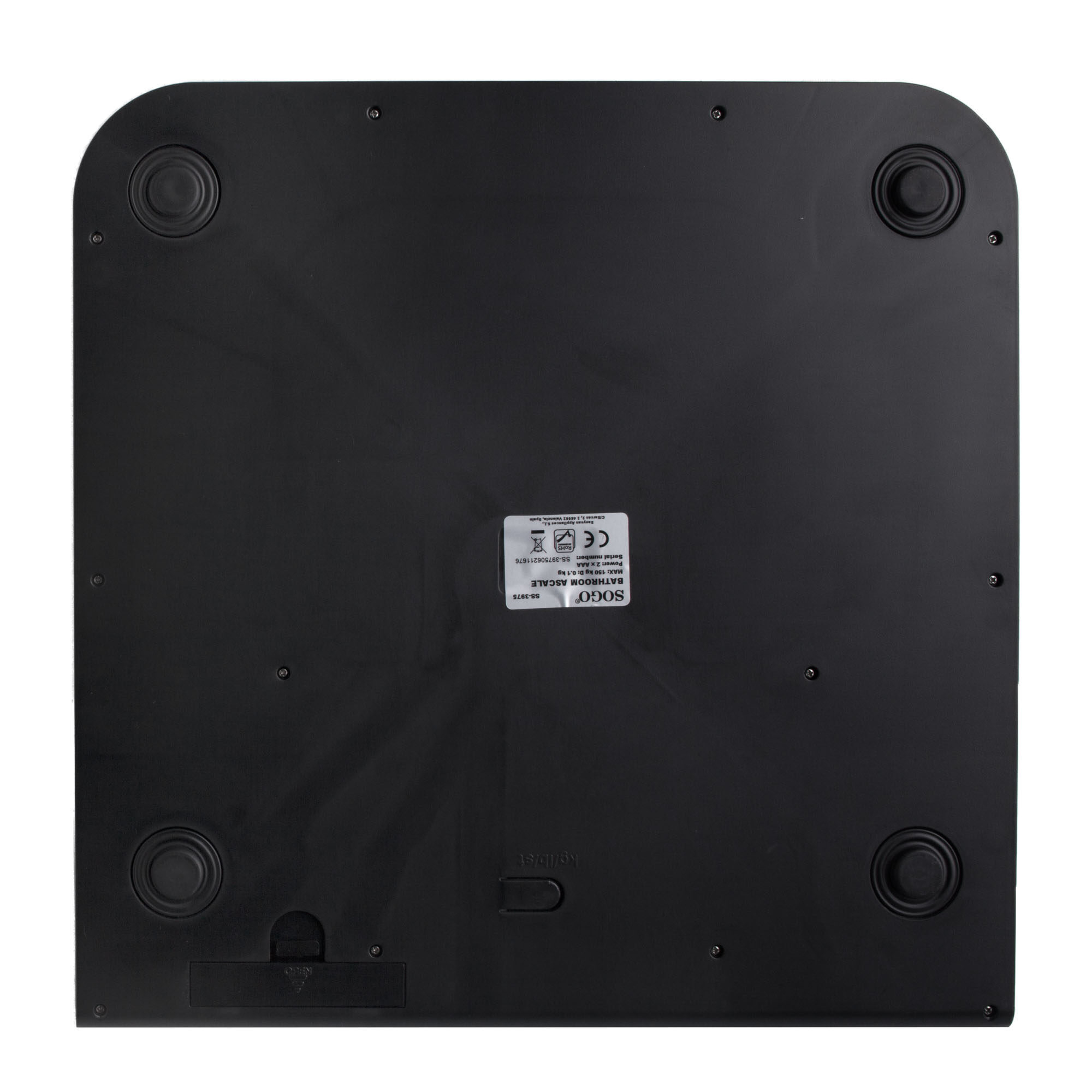 Sogo BAB-SS-3975 personal scale Square Black Electronic personal scale – image 5