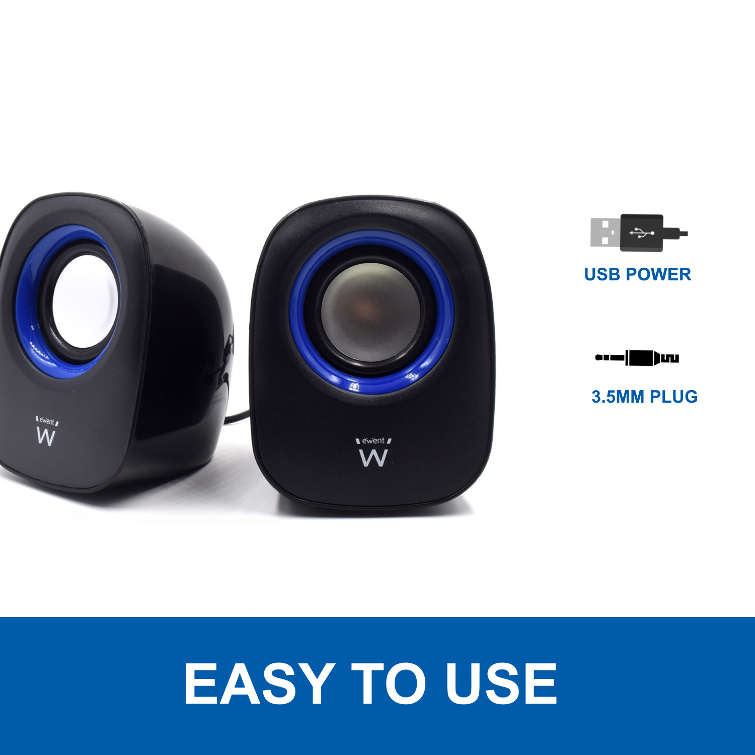 Ewent EW3501 loudspeaker 2-way Black Wired – image 6