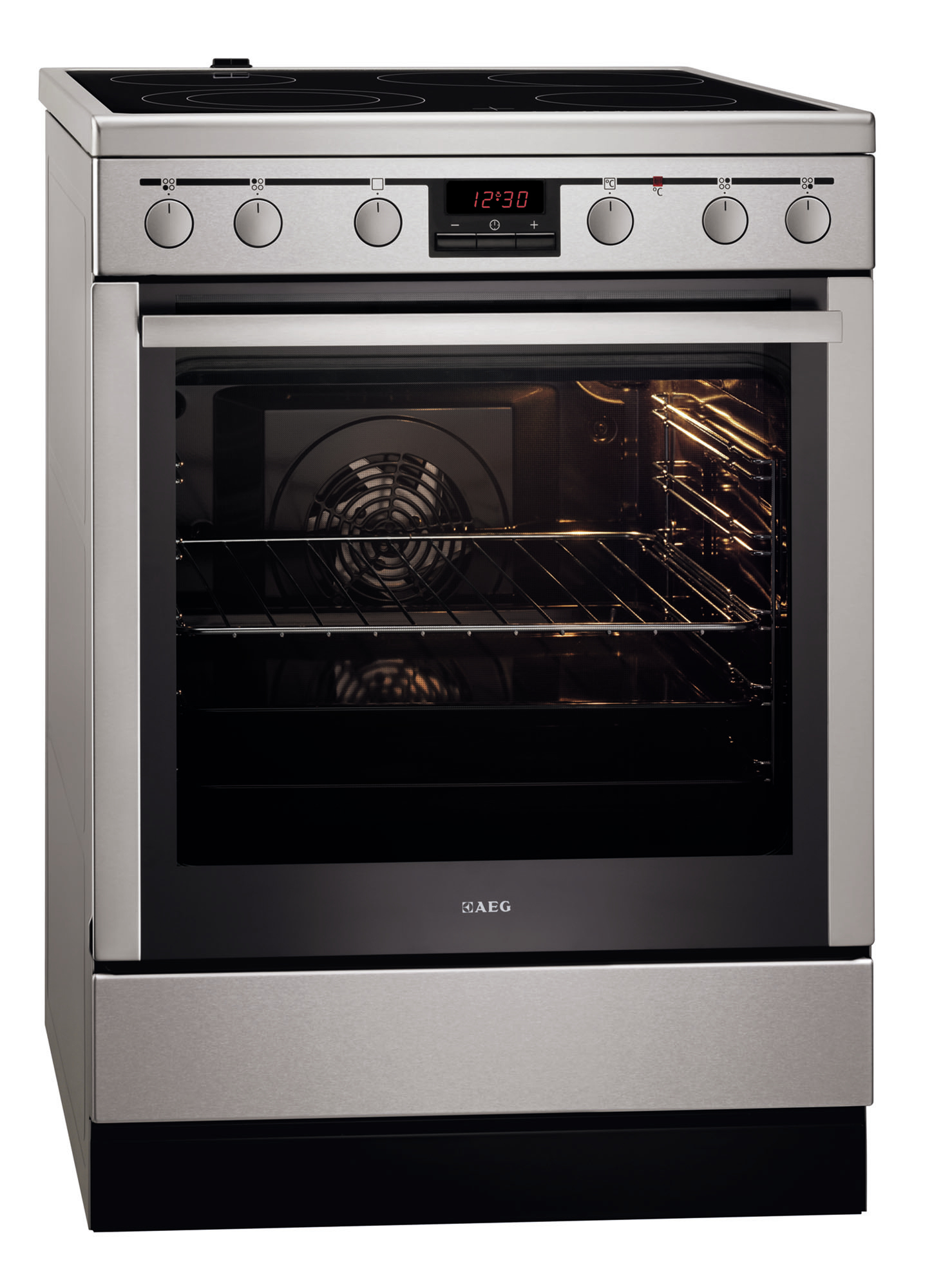 AEG 47056VS-MN Freestanding cooker Electric Ceramic hob Stainless steel