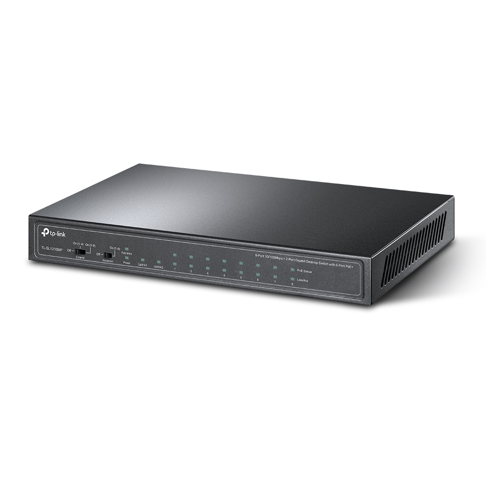 TP-Link 8-Port 10/100Mbps + 2-Port Gigabit Desktop Switch with 8-Port PoE+ – image 2