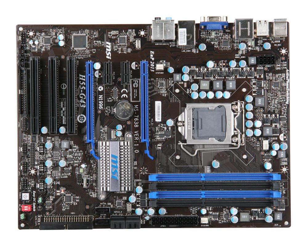 MSI H55-G43 LGA 1156 (Socket H) ATX