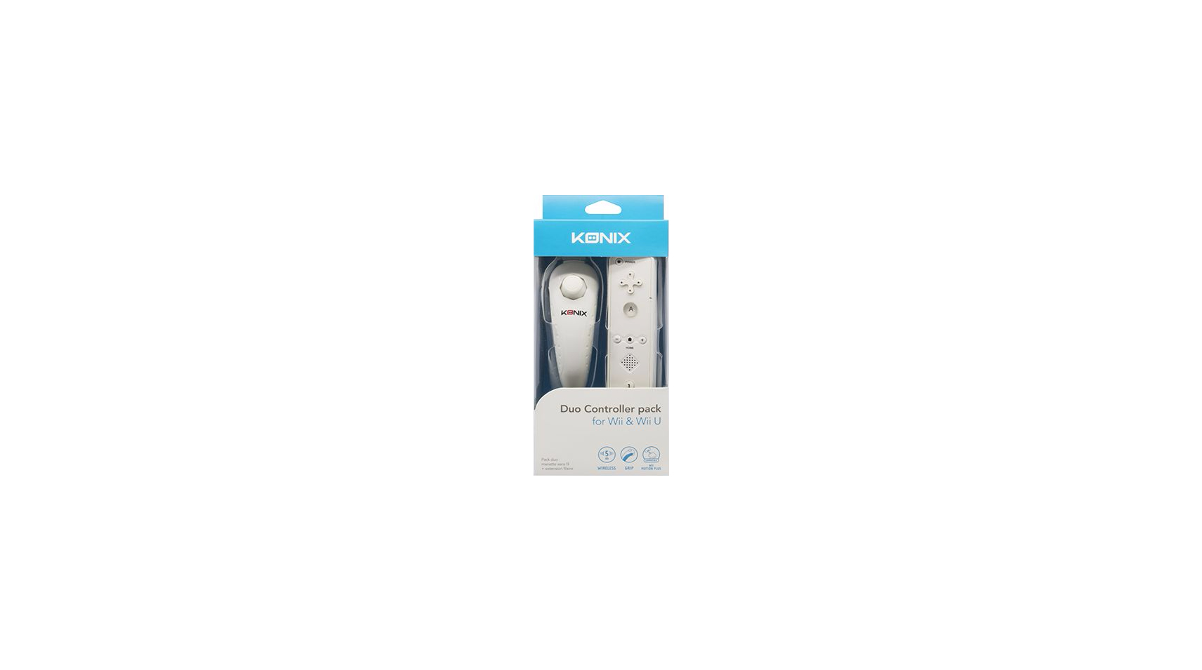 Konix 3328170214230 Gaming Controller White Motion controller Analogue / Digital Nintendo Wii U, Wii