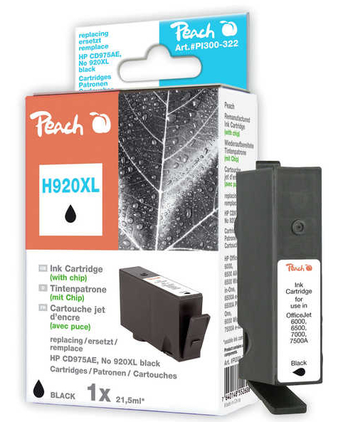 Peach 314658 ink cartridge 1 pc(s) Black