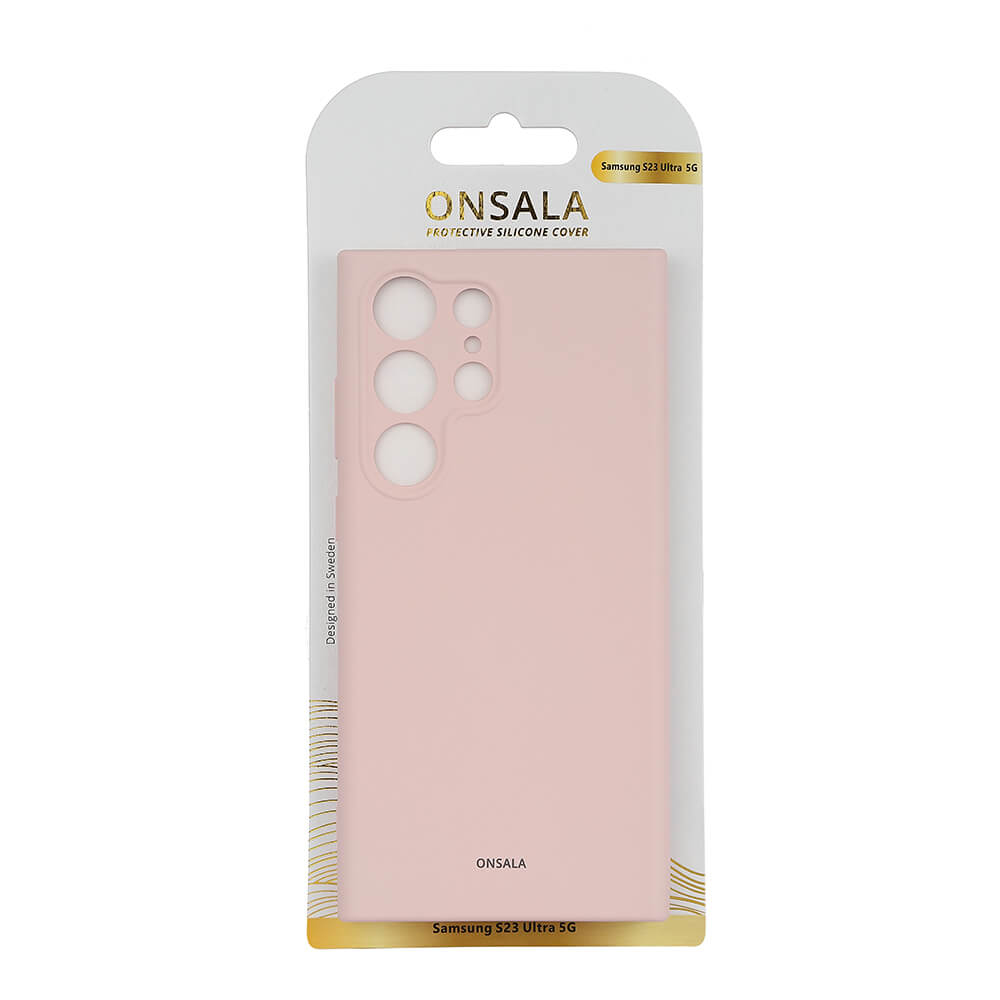 Onsala Phone Case Silicone Chalk Pink - Samsung S23 Ultra – image 2