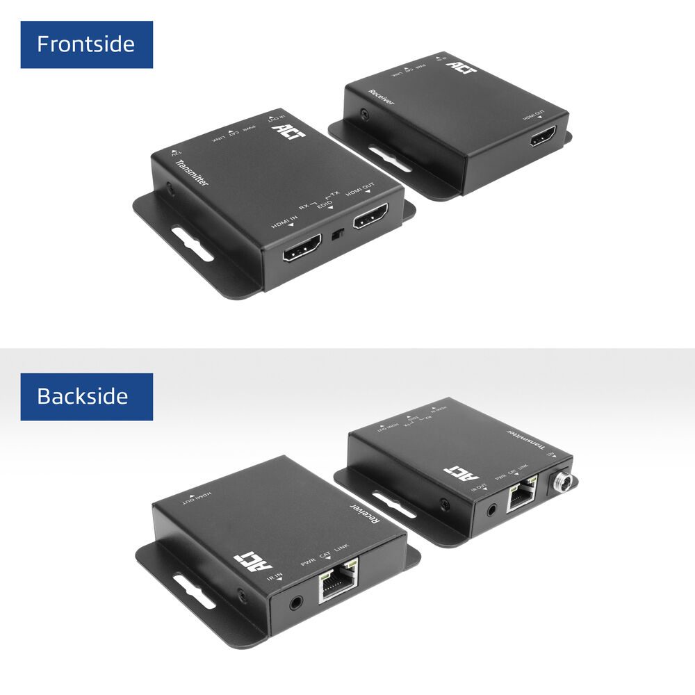 ACT 4K HDMI 1.4 extender set over CAT6 UTP with IR support, 40 meters – image 3