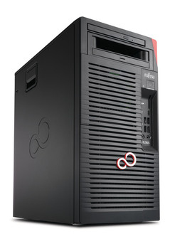 Fujitsu CELSIUS W570 Intel® Xeon® E3 v6 E3-1275V6 8 GB DDR4-SDRAM 1.25 TB Hybrid-HDD+SSD Windows 10 Pro Desktop Workstation Black, Red image 1
