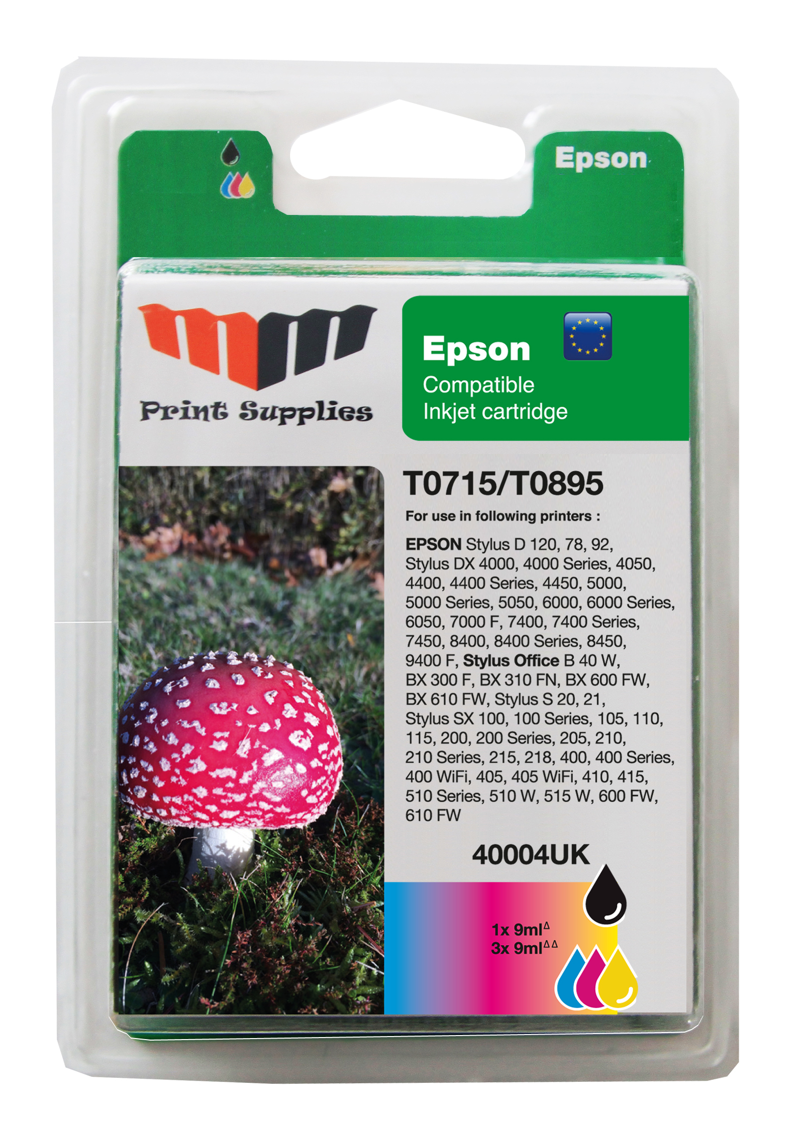 MM Value Pack T0715 (BK/C/M/Y) - Erstatter Epson T0715