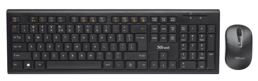 Trust 19131 keyboard Mouse included Universal RF Wireless Turkish Black – image 4