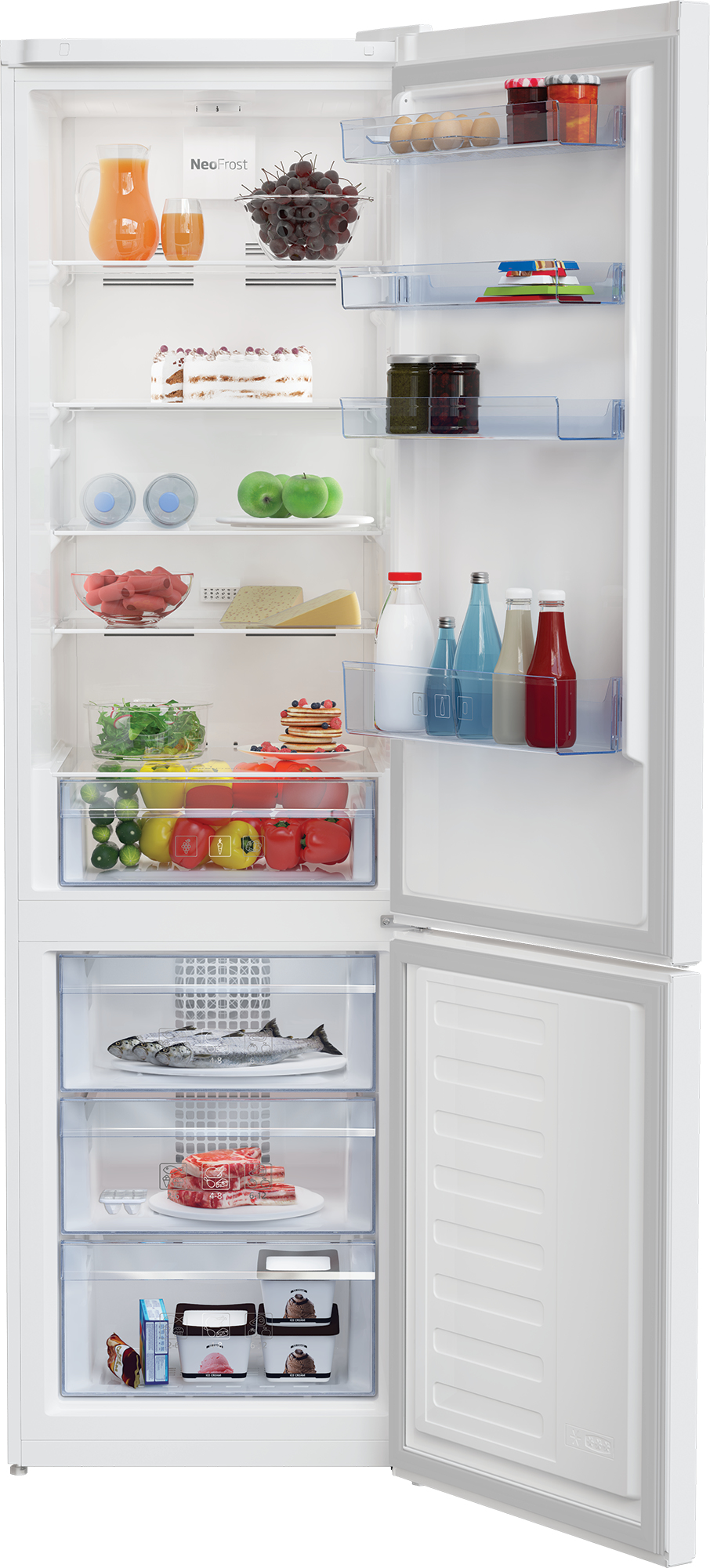 Beko RCNA406K40WN fridge-freezer Freestanding – image 3