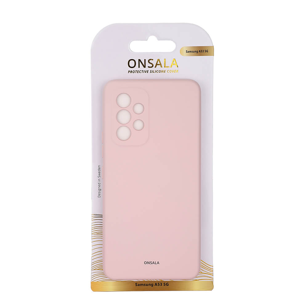 Onsala Phone Case Silicone Chalk Pink - Samsung A53 – image 2