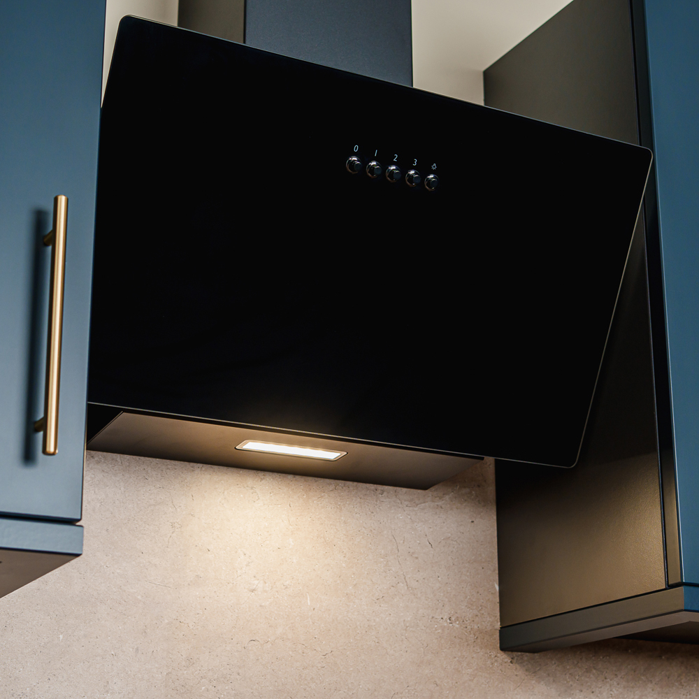 CDA SCAG60BL cooker hood Wall-mounted Black 300 m³/h – image 2