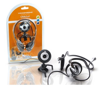 Conceptronic Chitchat headphone + webcam set – image 2