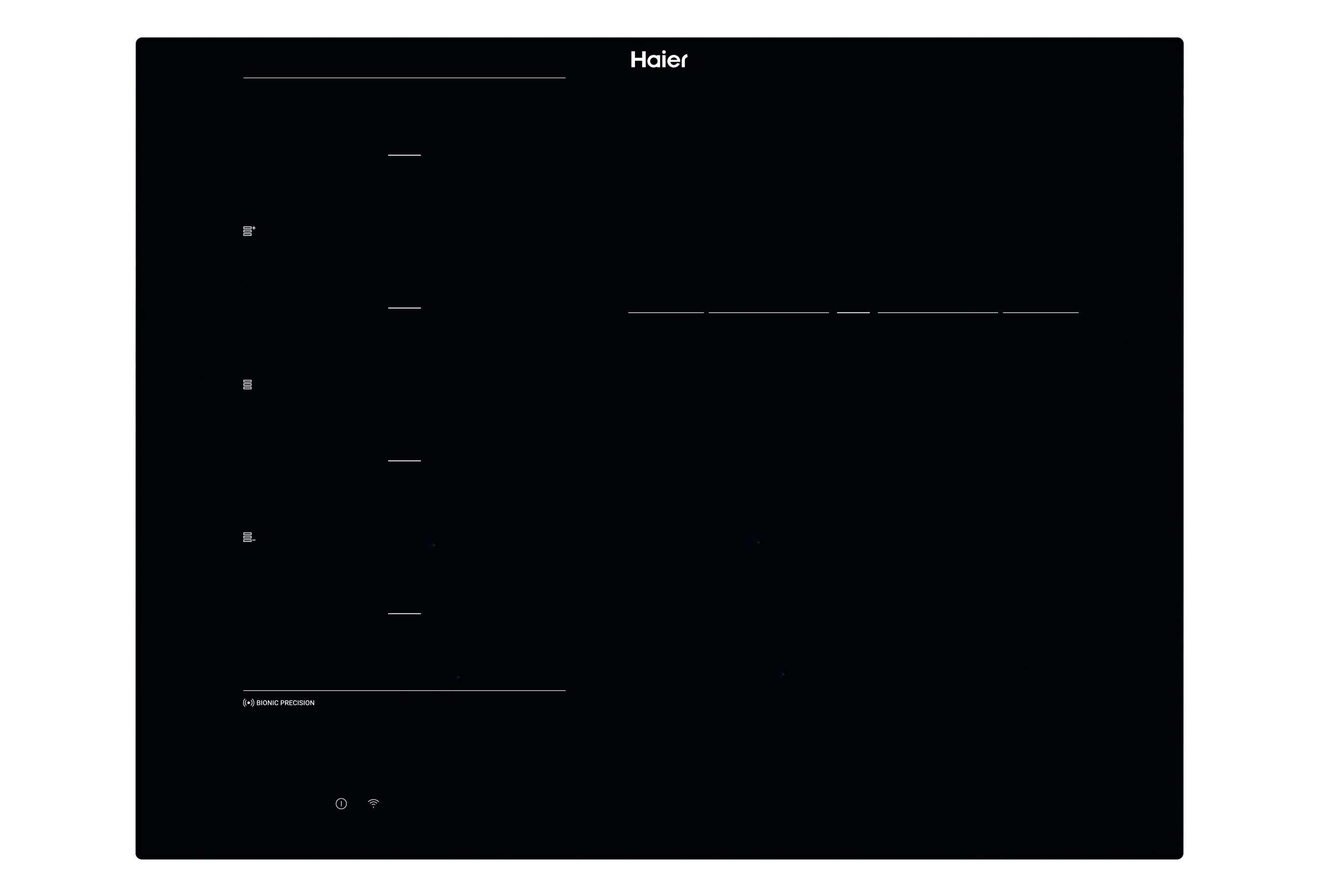 Haier - Placa Inducción Haier con 3 zonas de cocción - HAMTCB55IRB1S.
