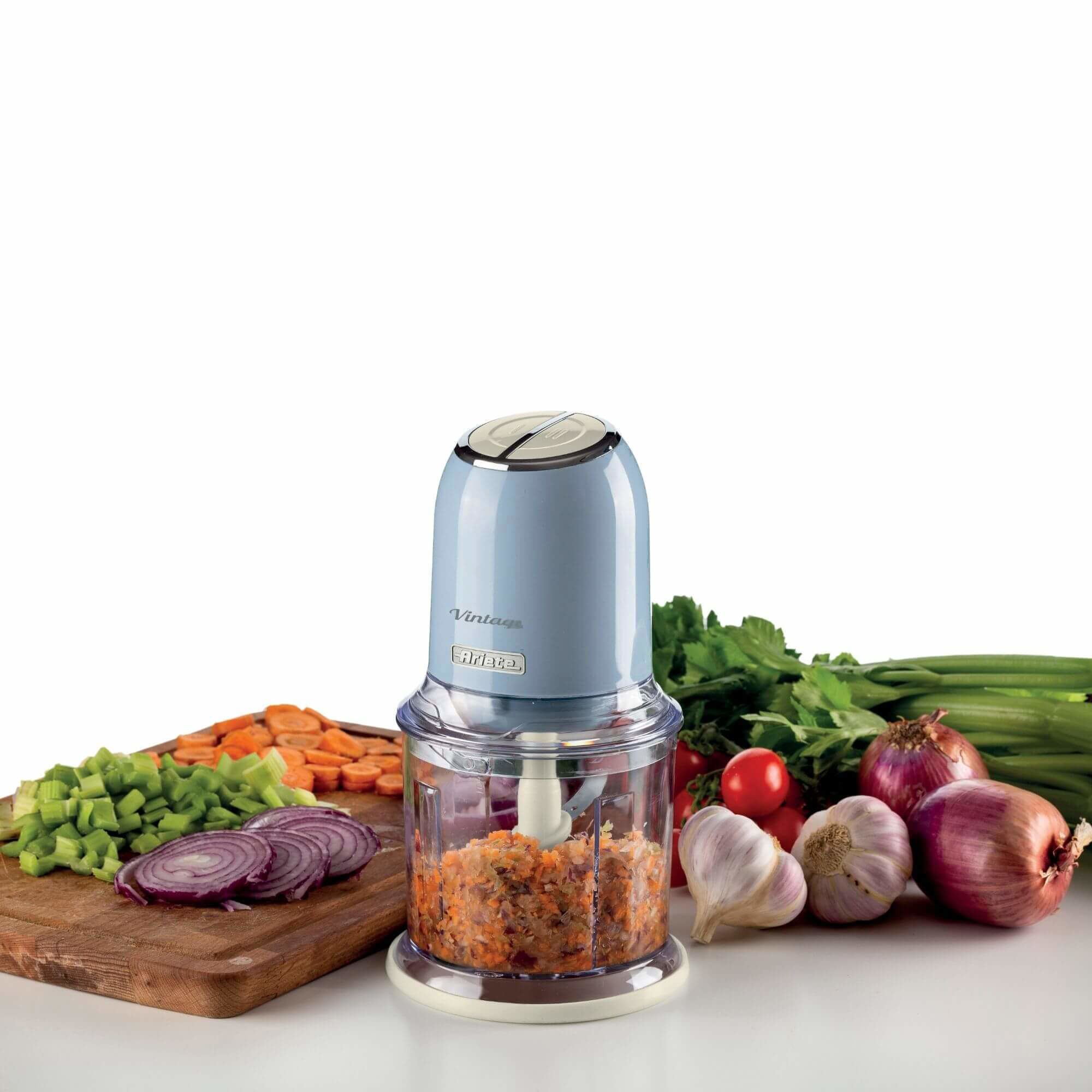 Ariete 438, Vintage Chopper, Chopper and Ice Crusher, 2 speeds, 4 stainless steel blades, 600 ml graduated cup – image 6