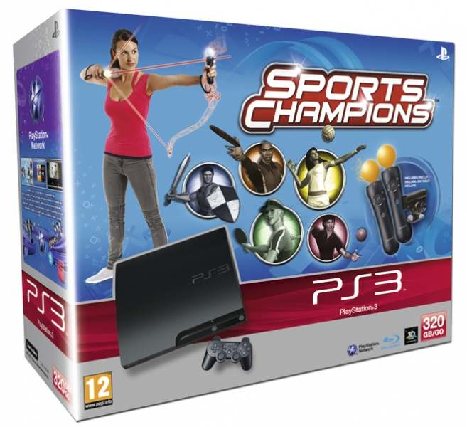 Sony Interactive Entertainment 320GB PlayStation 3 Slim: Sports Champions - Bundle