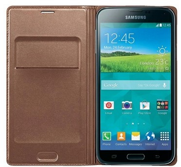 Samsung EF-WG900BFEG mobile phone case Wallet case Gold – image 2