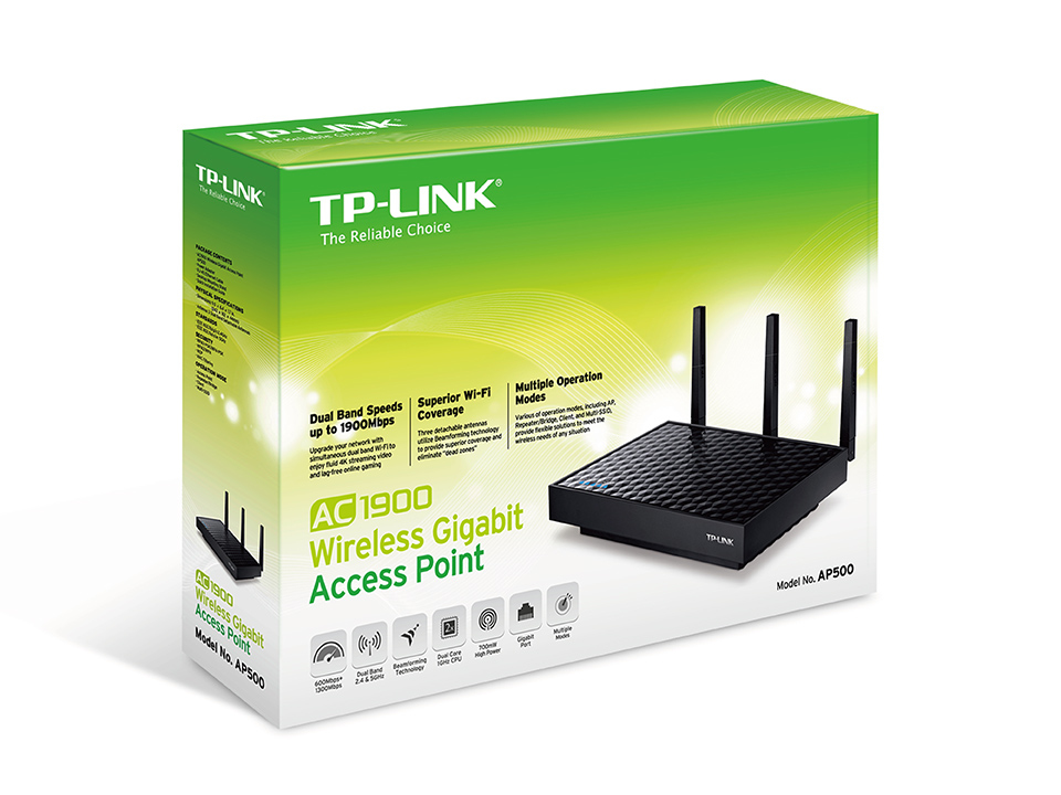 TP-Link AP500 wireless access point 1300 Mbit/s Black – image 4