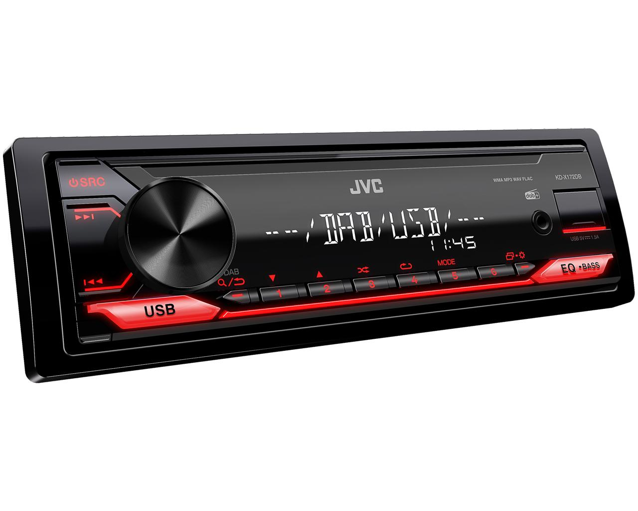 JVC KD-X172DB car media receiver Black, Red – image 2