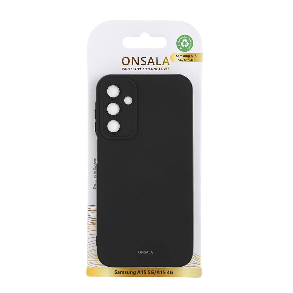Onsala Phone Case with Silicone Feel Black - Samsung A15 – image 2